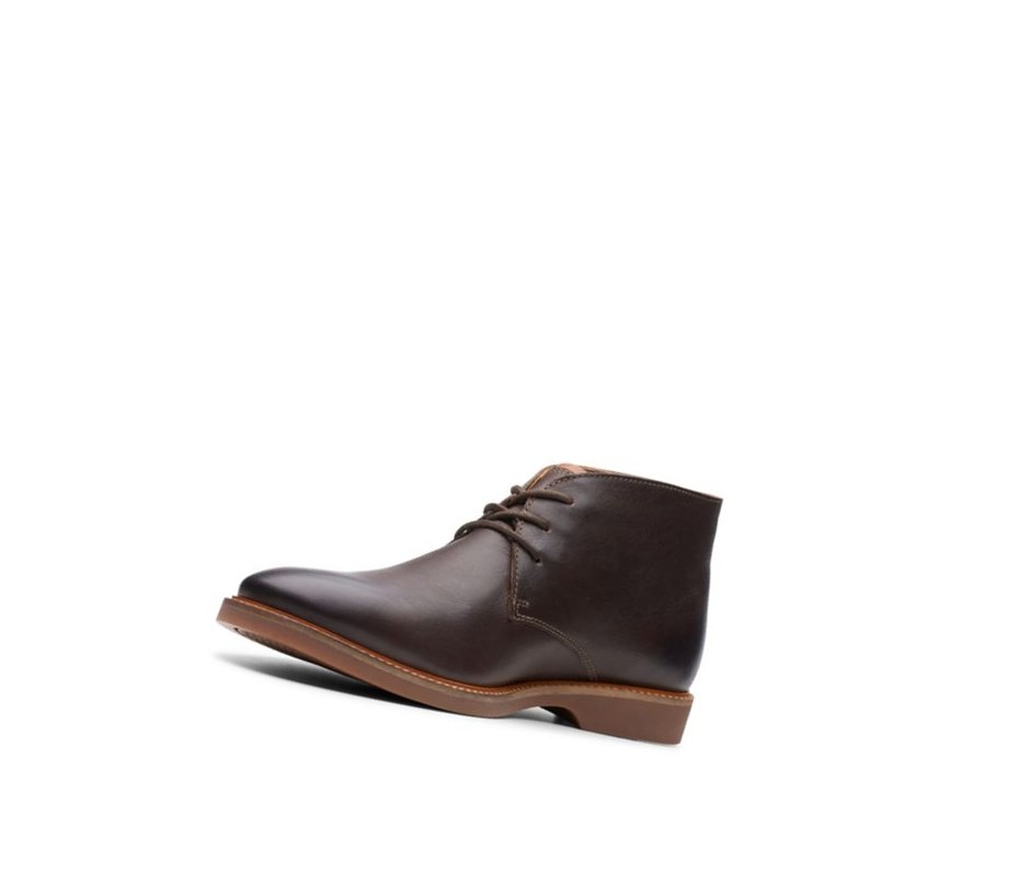 Clarks Atticus Limit Leder Wüstenstiefel Herren Dunkelbraun | UZCH61520