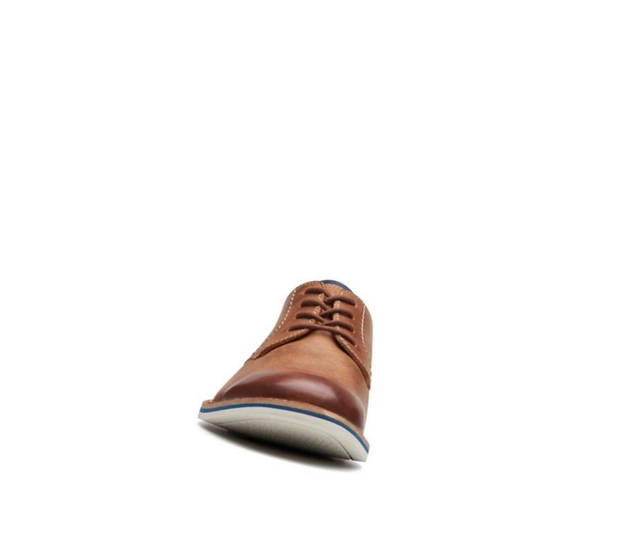Clarks Atticus Spitze Leder Lederschuhe Herren Braun | YNUD78345