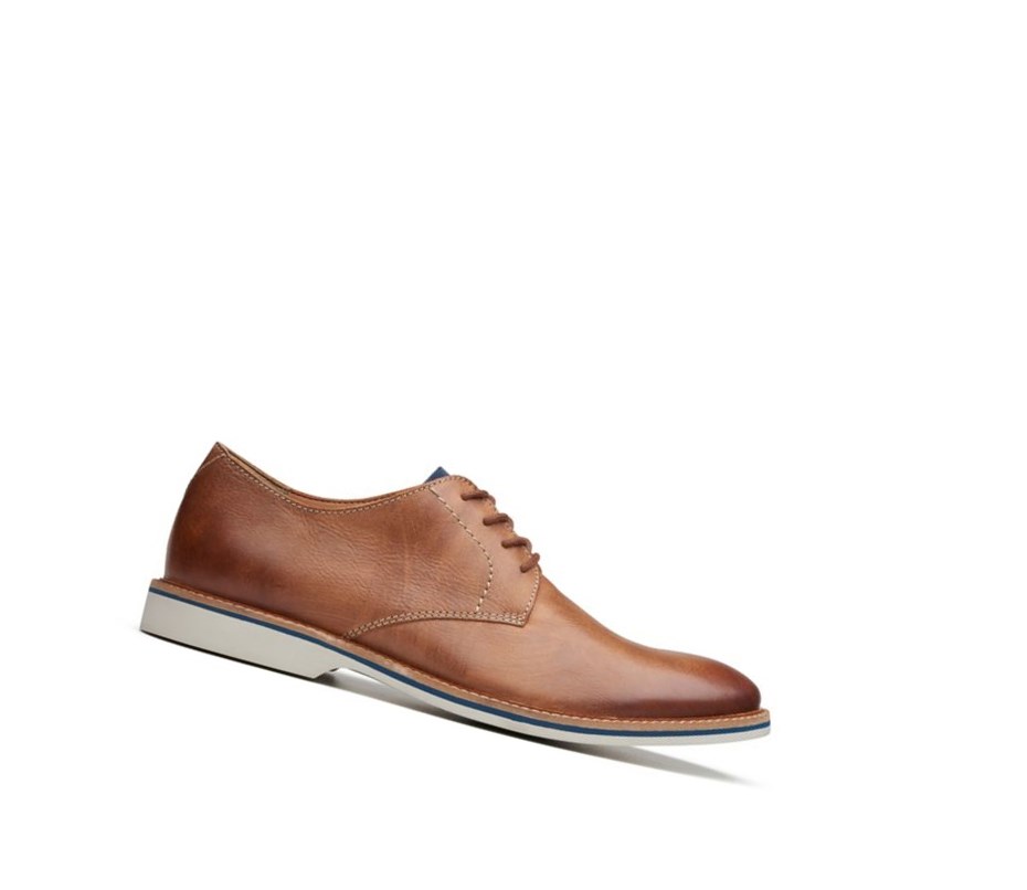 Clarks Atticus Spitze Leder Lederschuhe Herren Braun | YNUD78345