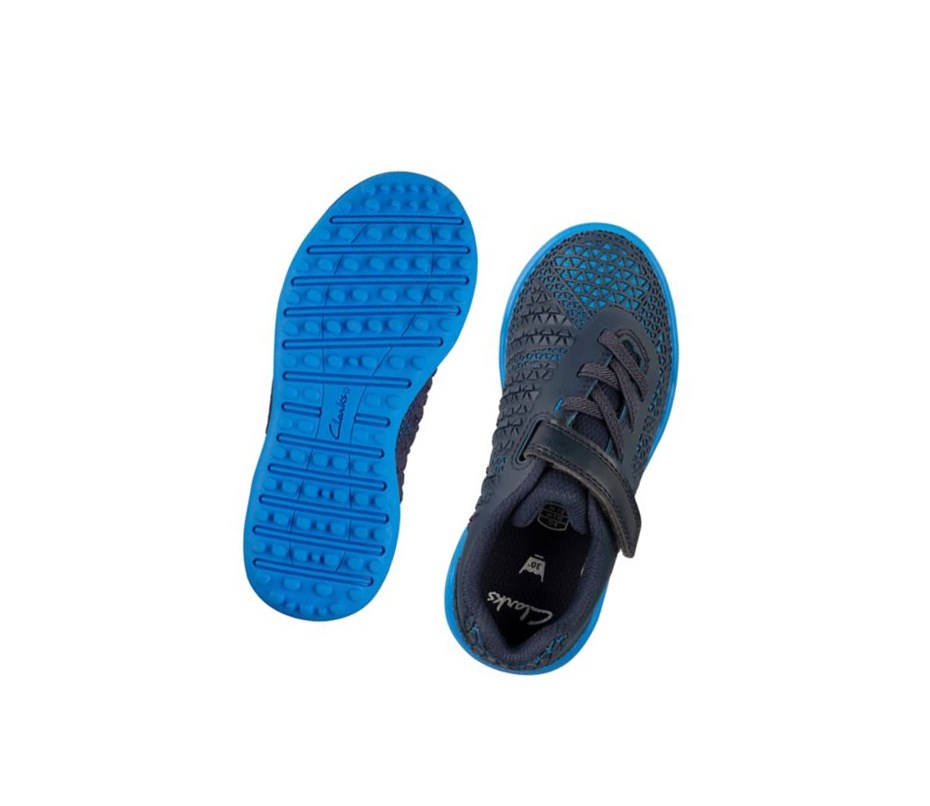 Clarks Award Swift Sneakers Mädchen Navy Blau | NTOV01284