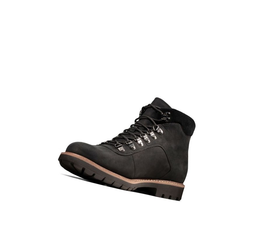 Clarks Batcombe Alp Gore-tex Nubuck Outdoorschuhe Herren Schwarz | PFHV20537