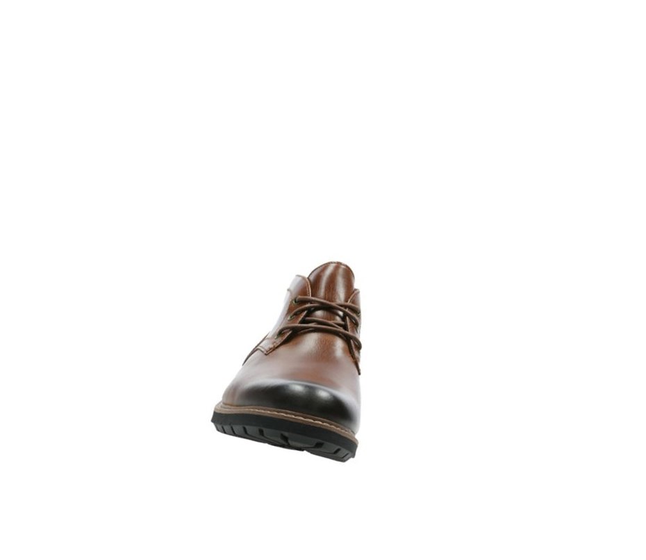 Clarks Batcombe Lo Leder Wüstenstiefel Herren Dunkelbraun | YSFO78915