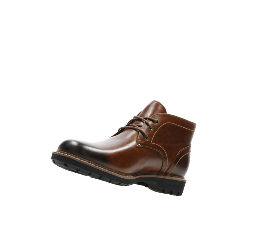 Clarks Batcombe Lo Leder Wüstenstiefel Herren Dunkelbraun | YSFO78915