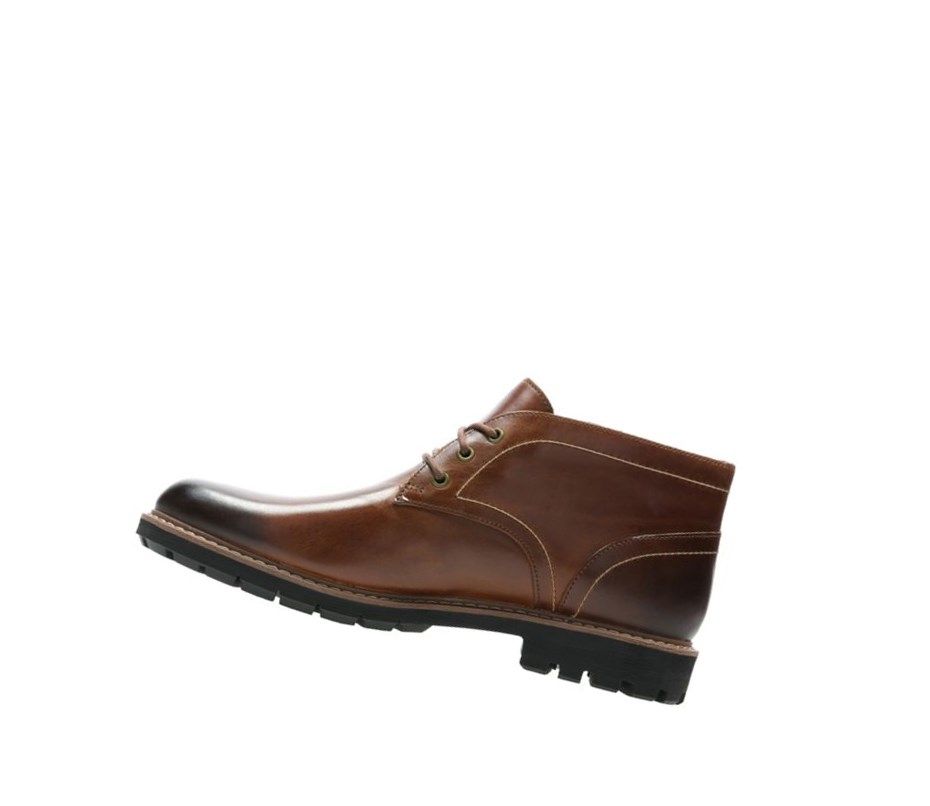 Clarks Batcombe Lo Leder Wüstenstiefel Herren Dunkelbraun | YSFO78915