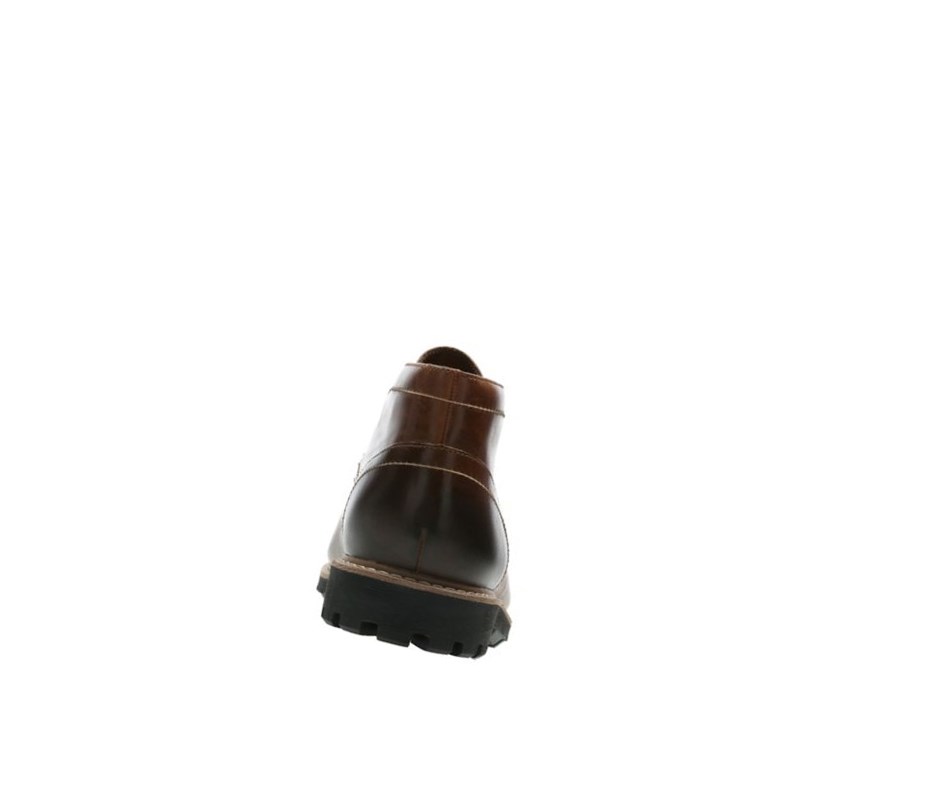 Clarks Batcombe Lo Leder Wüstenstiefel Herren Dunkelbraun | YSFO78915