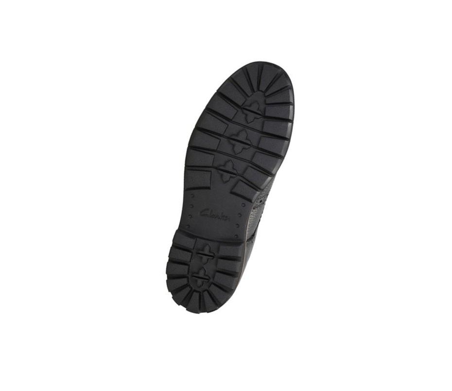 Clarks Batcombe Lord Leder Outdoorschuhe Herren Schwarz | LVBN93807