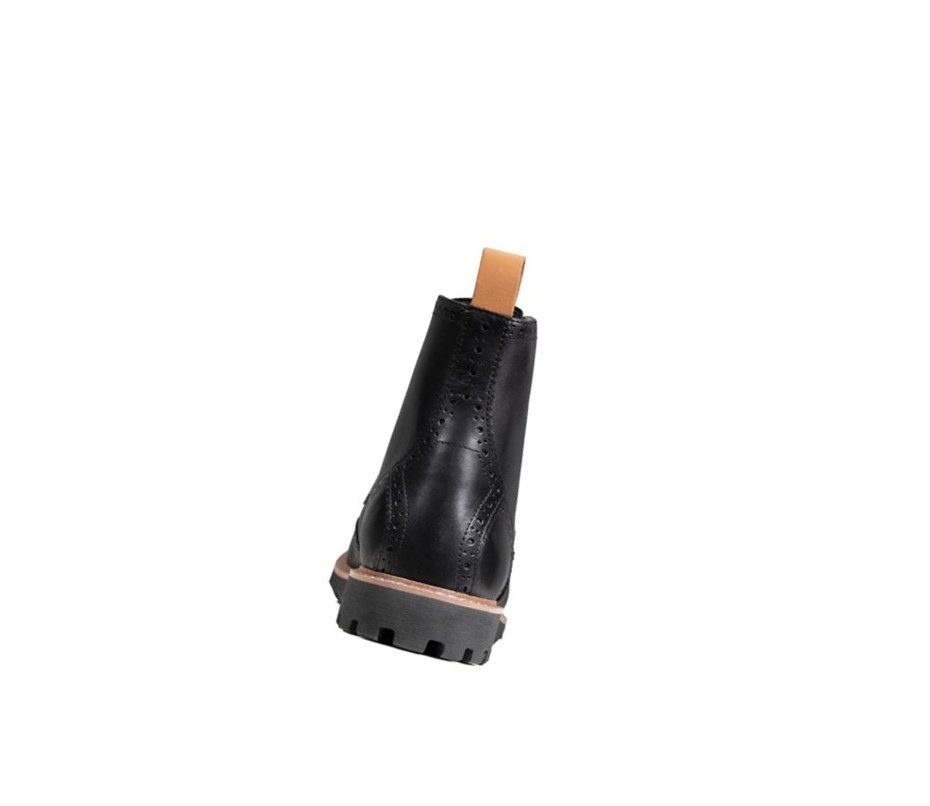 Clarks Batcombe Lord Warmlined Leder Outdoorschuhe Herren Schwarz | SMTY36057