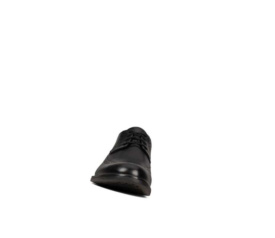 Clarks Beckfield Limit Leder Lederschuhe Herren Schwarz | ETYQ54926