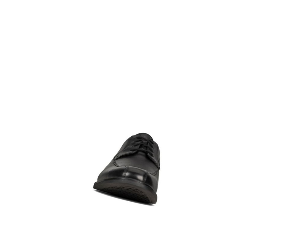 Clarks Beckfield Over Leder Lederschuhe Herren Schwarz | NESU49358