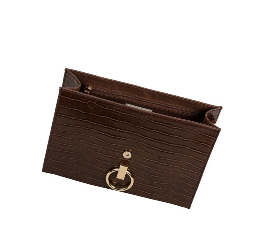 Clarks Cabana Moon crossbody taschen Damen Braun | MIXE71086