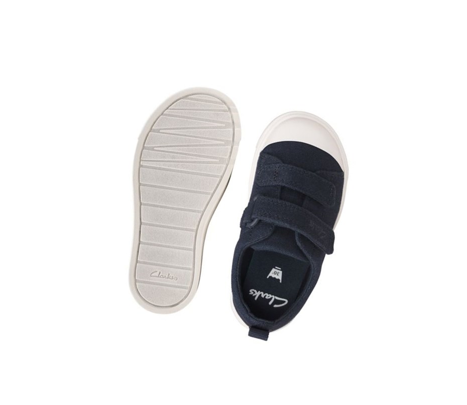 Clarks City Bright Freizeitschuhe Jungen Navy | CDPB36201