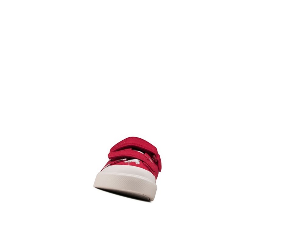 Clarks City Bright Freizeitschuhe Jungen Rot | LDIH89530