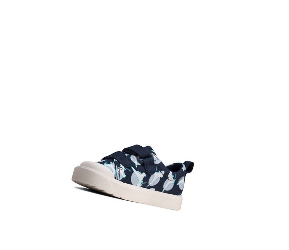 Clarks City Bright Freizeitschuhe Jungen Navy | UZNY65327