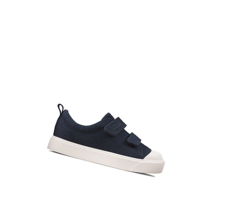 Clarks City Bright Freizeitschuhe Jungen Navy | ZUES78269
