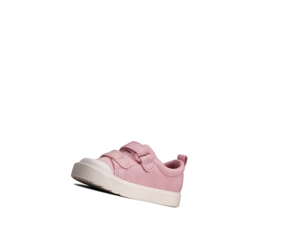 Clarks City Bright Freizeitschuhe Mädchen Rosa | ZQGD39628