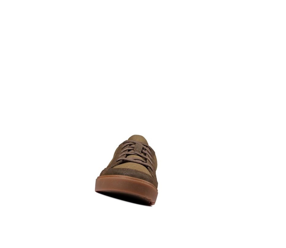 Clarks City Fresh Textil Freizeitschuhe Jungen Olivgrün | PCZW10698