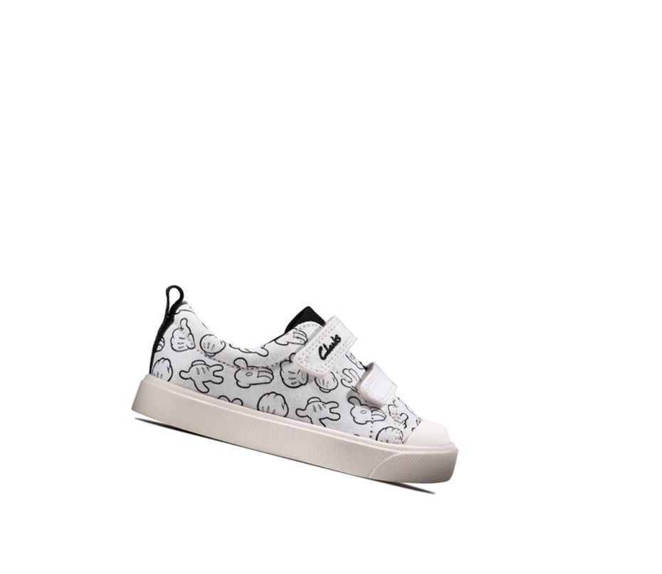 Clarks City Glove Freizeitschuhe Jungen Weiß | BFDZ46985