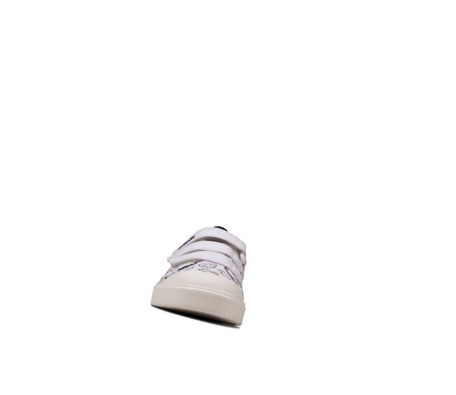 Clarks City Glove Freizeitschuhe Jungen Weiß | FATS06573