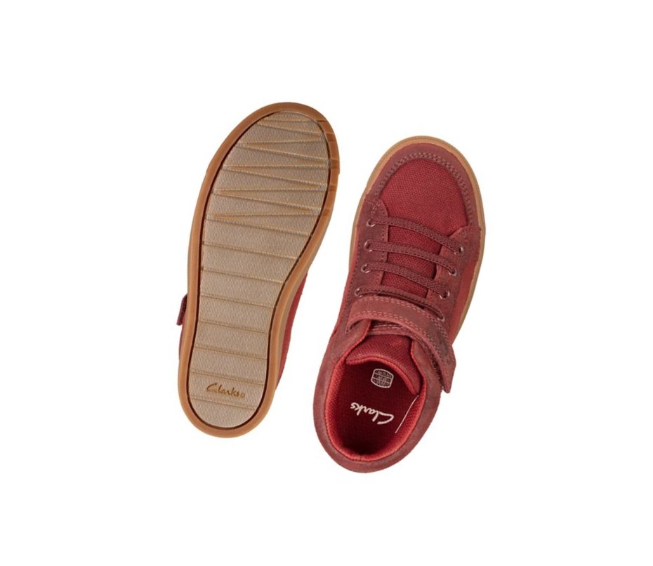 Clarks City Hop Freizeitschuhe Mädchen Bordeaux | BEKI31206
