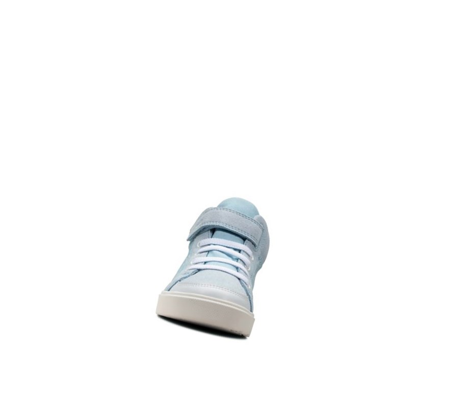 Clarks City Hop Freizeitschuhe Mädchen Hellblau | RQMY08371