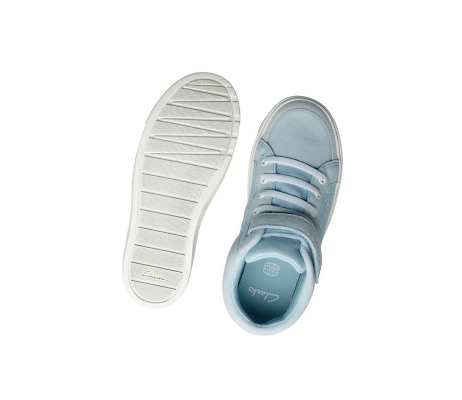 Clarks City Hop Freizeitstiefel Mädchen Hellblau | EJOW42371