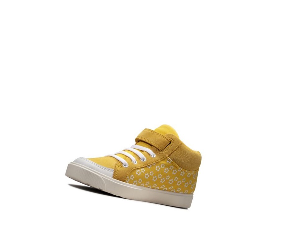 Clarks City Hop Freizeitstiefel Mädchen Gelb | WJSB07936
