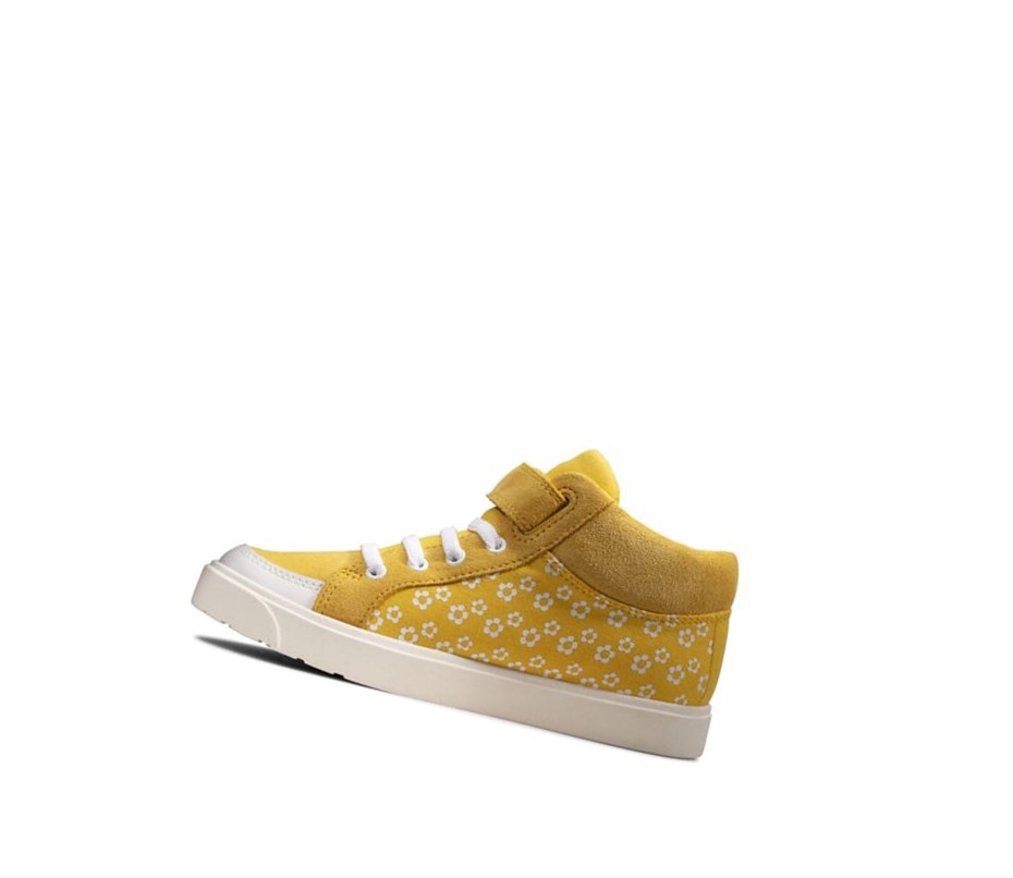 Clarks City Hop Freizeitstiefel Mädchen Gelb | WJSB07936