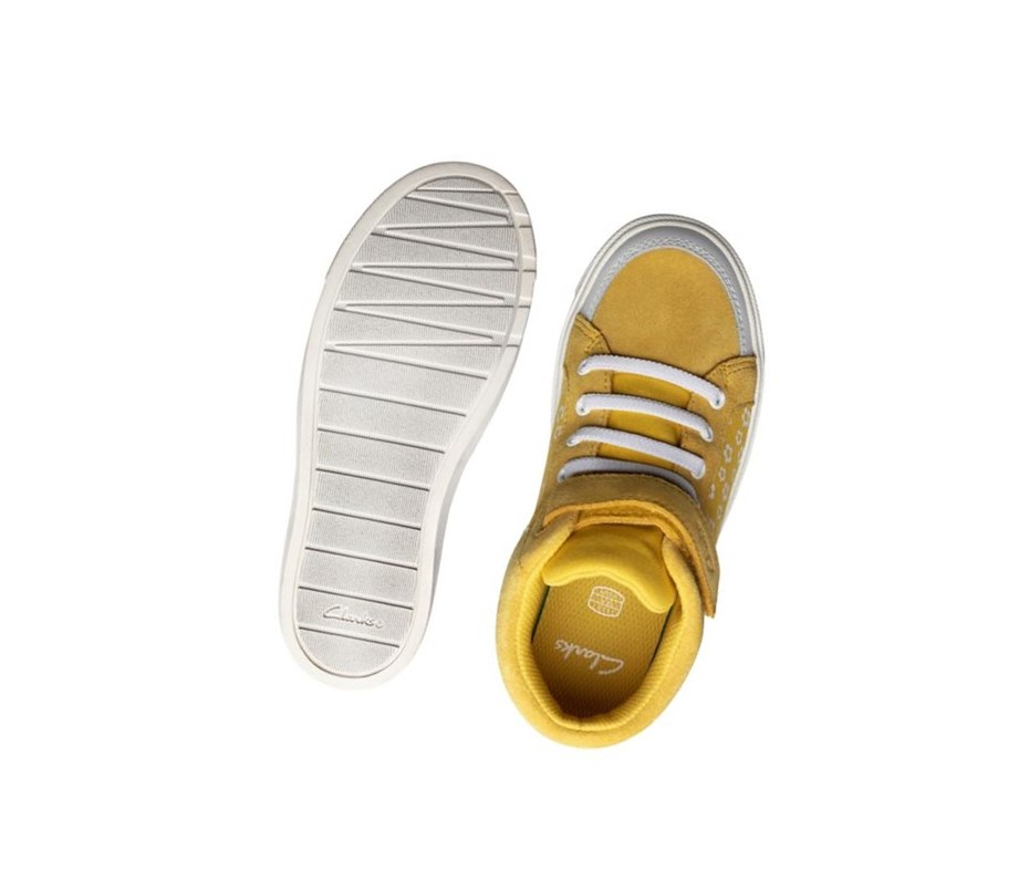 Clarks City Hop Freizeitstiefel Mädchen Gelb | WJSB07936