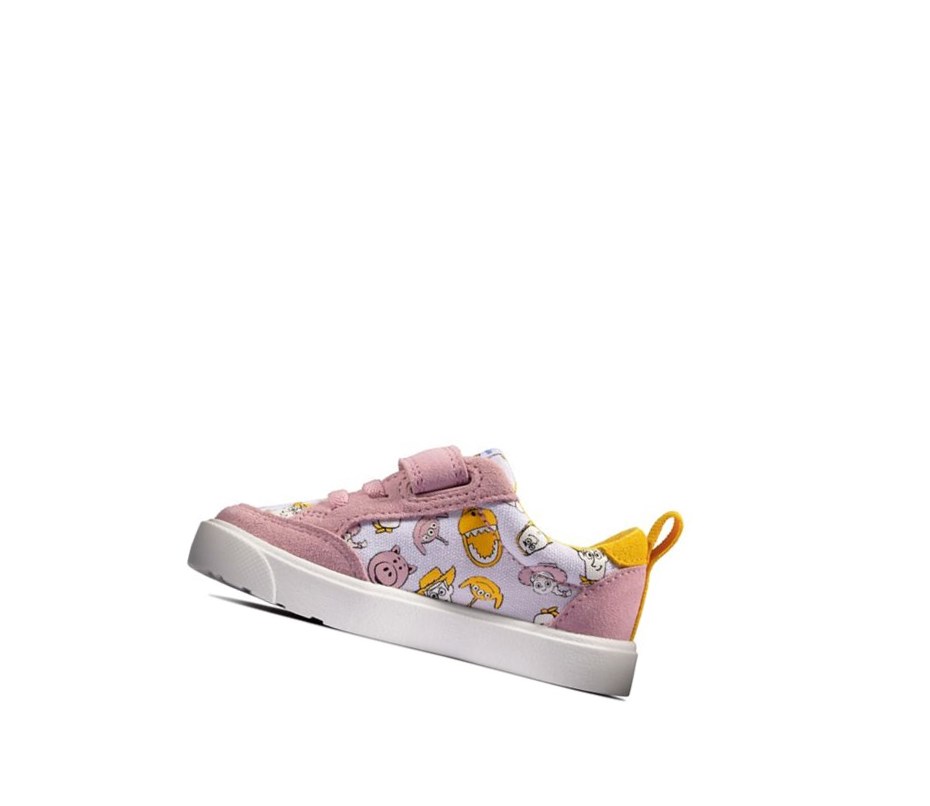 Clarks City Howdy Freizeitschuhe Jungen Rosa | PIXB32476