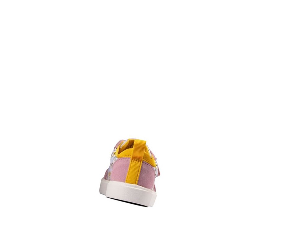 Clarks City Howdy Freizeitschuhe Jungen Rosa | PIXB32476