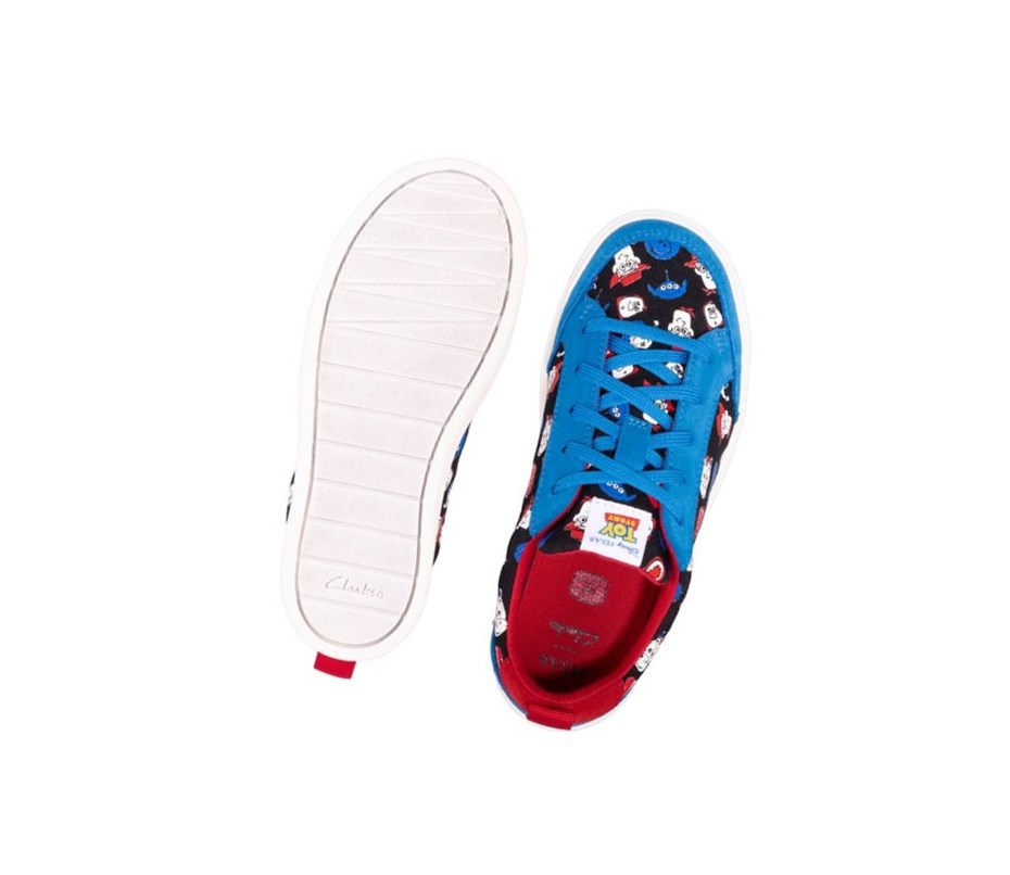 Clarks City Howdy Freizeitschuhe Mädchen Blau | CQPF06381