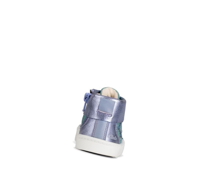 Clarks City Myth Leder Lederschuhe Mädchen Lila | UJWS92375