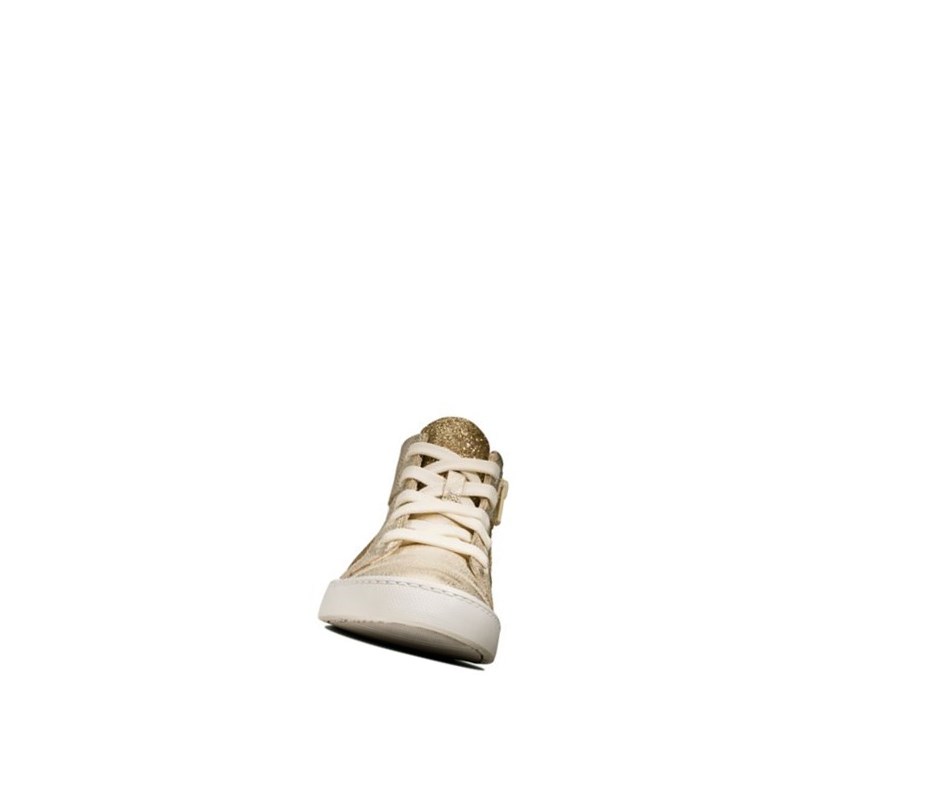 Clarks City Oasis Hi Leder Lederstiefel Jungen Gold | ONXC74593