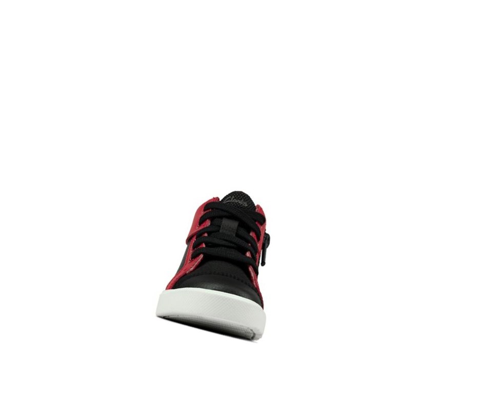 Clarks City Oasis Leder Lederschuhe Jungen Schwarz | KYNA30746