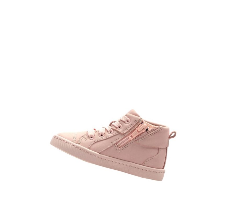 Clarks City Oasis Leder Lederschuhe Mädchen Rosa | RJZN40158