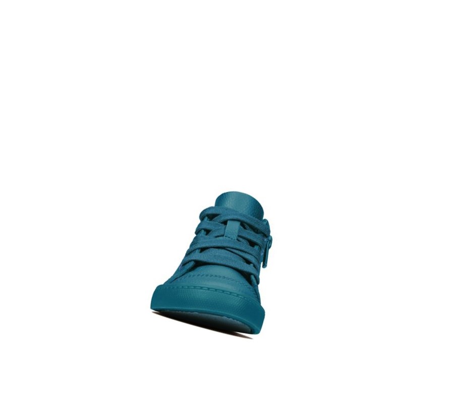 Clarks City Oasis Leder Lederschuhe Mädchen Dunkelblau | WDVY72984