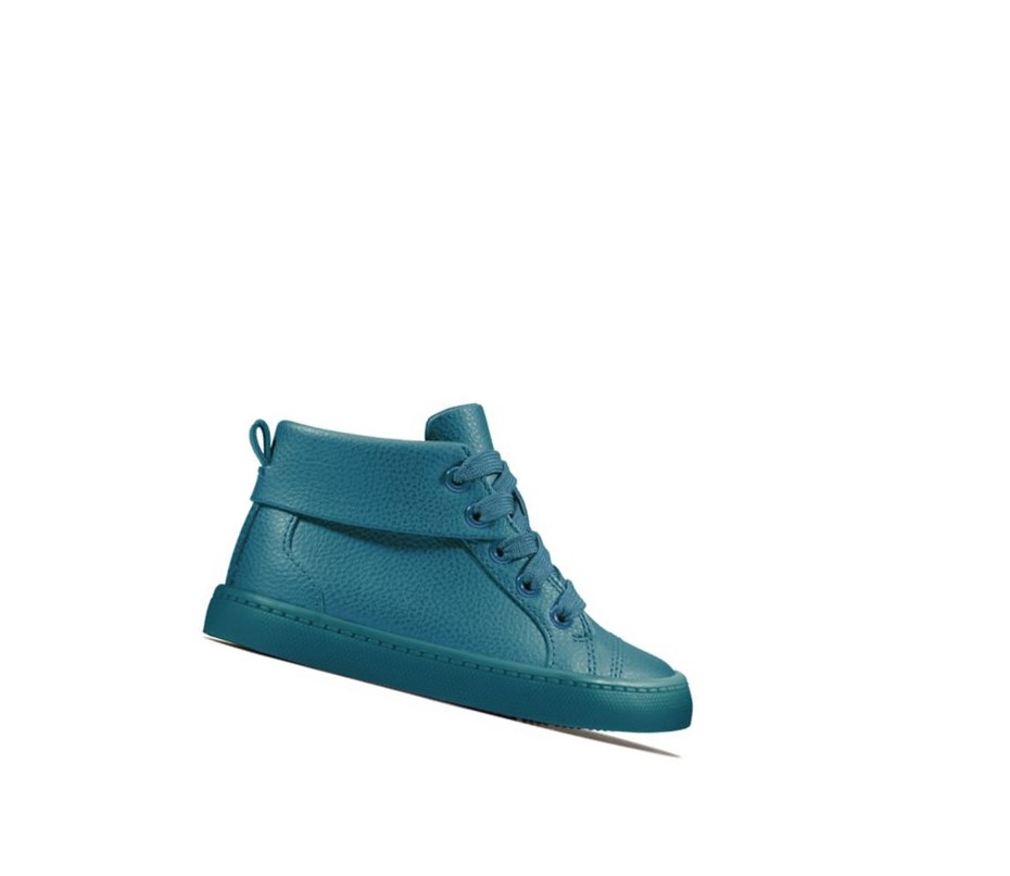 Clarks City Oasis Leder Lederschuhe Mädchen Dunkelblau | WDVY72984