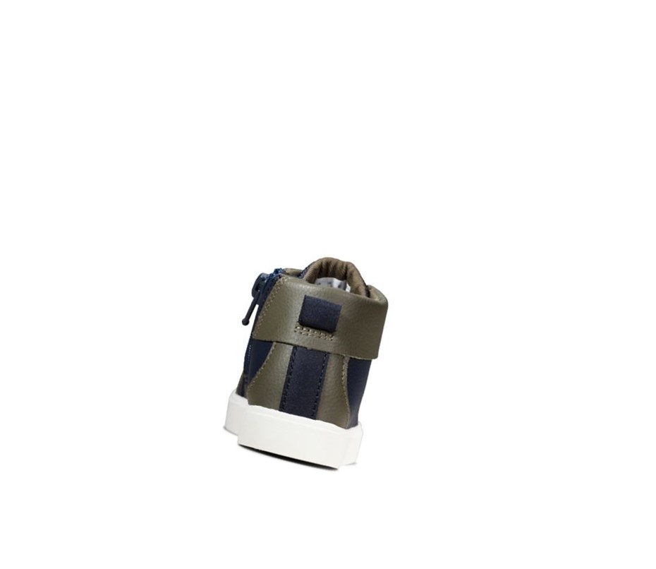 Clarks City Oasis Leder Lederstiefel Mädchen Navy | PORZ28931