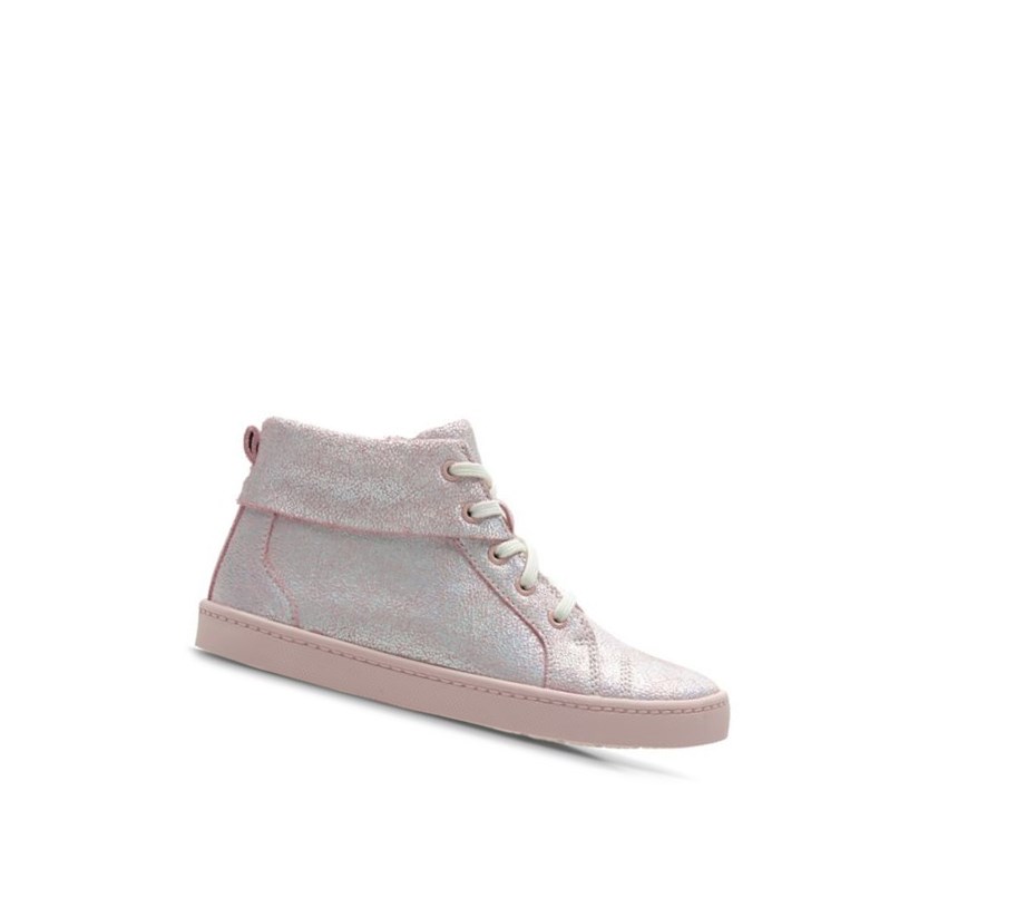 Clarks City Oasis Leder Stiefeletten Mädchen Rosa | FRHQ17360
