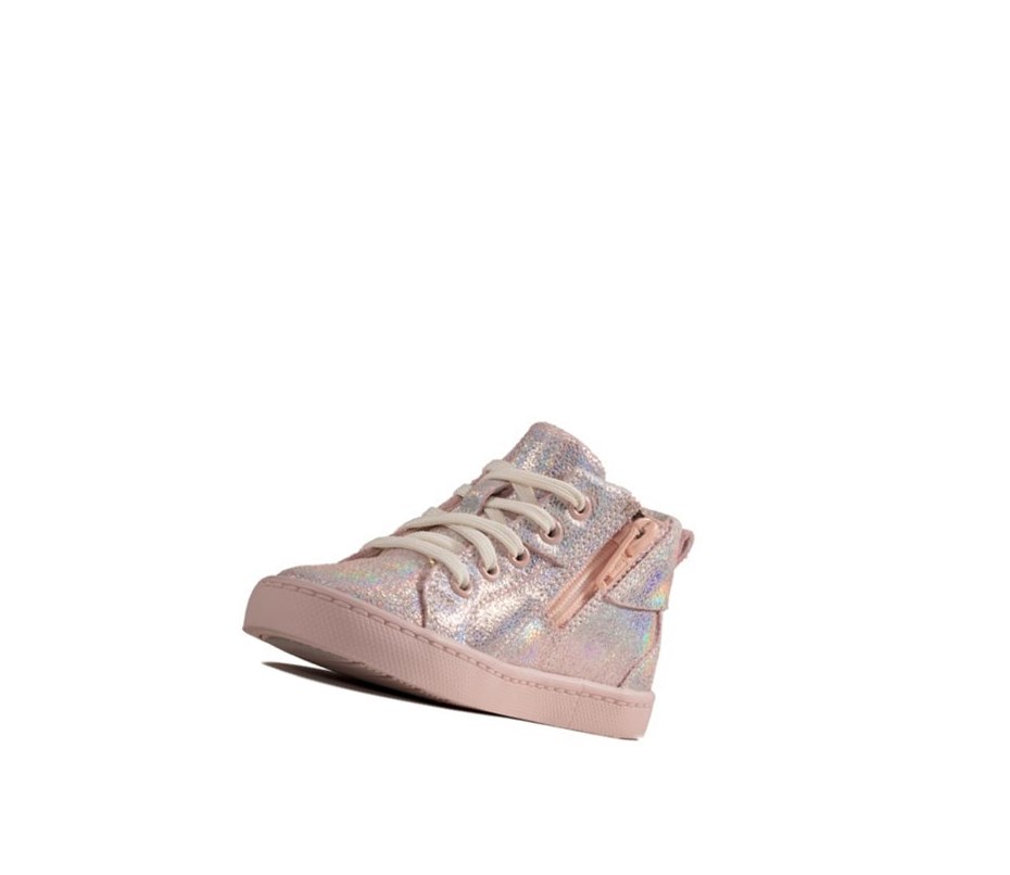 Clarks City Oasis Leder Stiefeletten Mädchen Rosa | ZDLW26497