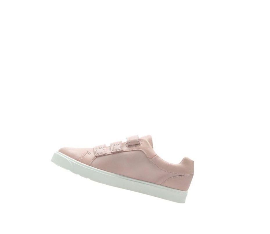 Clarks City Oasis Lo Leder Sneakers Jungen Rosa | KYIT28697
