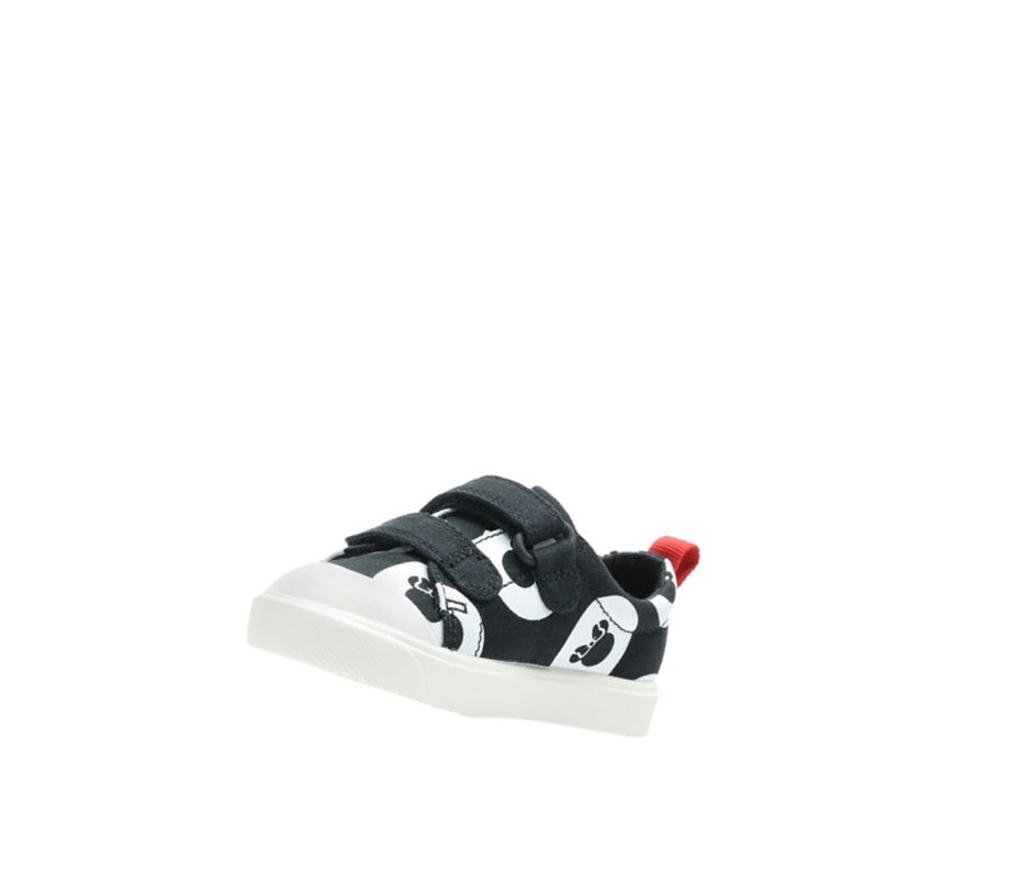 Clarks City Polka Lo Freizeitschuhe Mädchen Schwarz | AIYR30257
