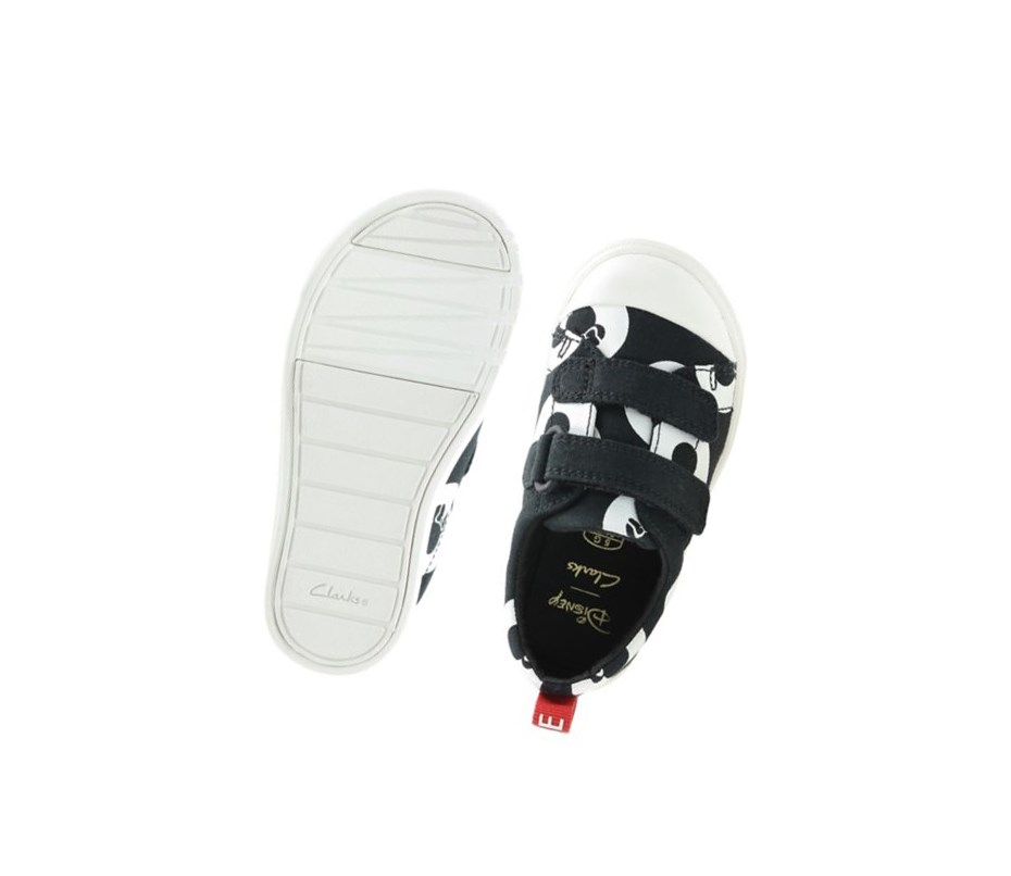 Clarks City Polka Lo Freizeitschuhe Mädchen Schwarz | AIYR30257