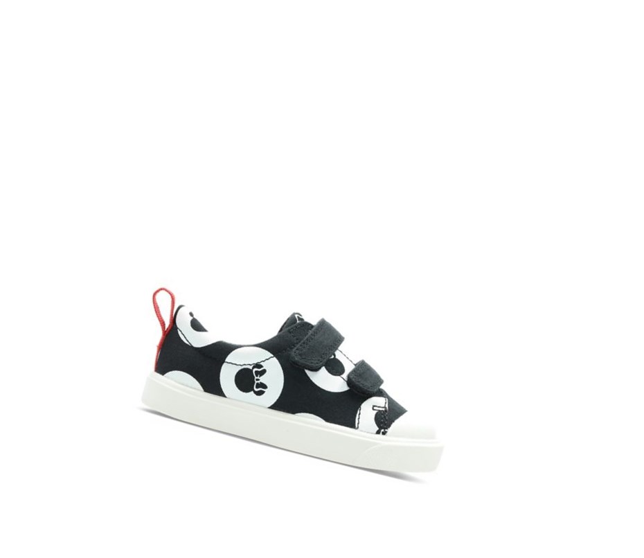 Clarks City Polka Lo Freizeitschuhe Mädchen Schwarz | AIYR30257