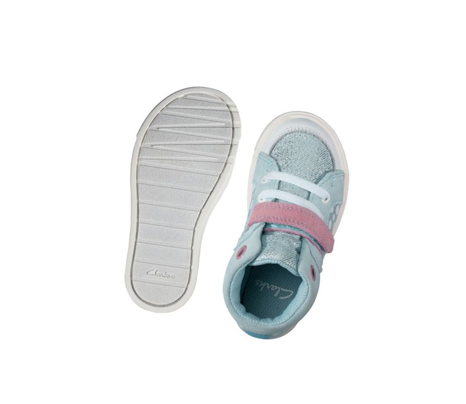 Clarks City Pop Freizeitschuhe Jungen Hellblau | ICUX93126