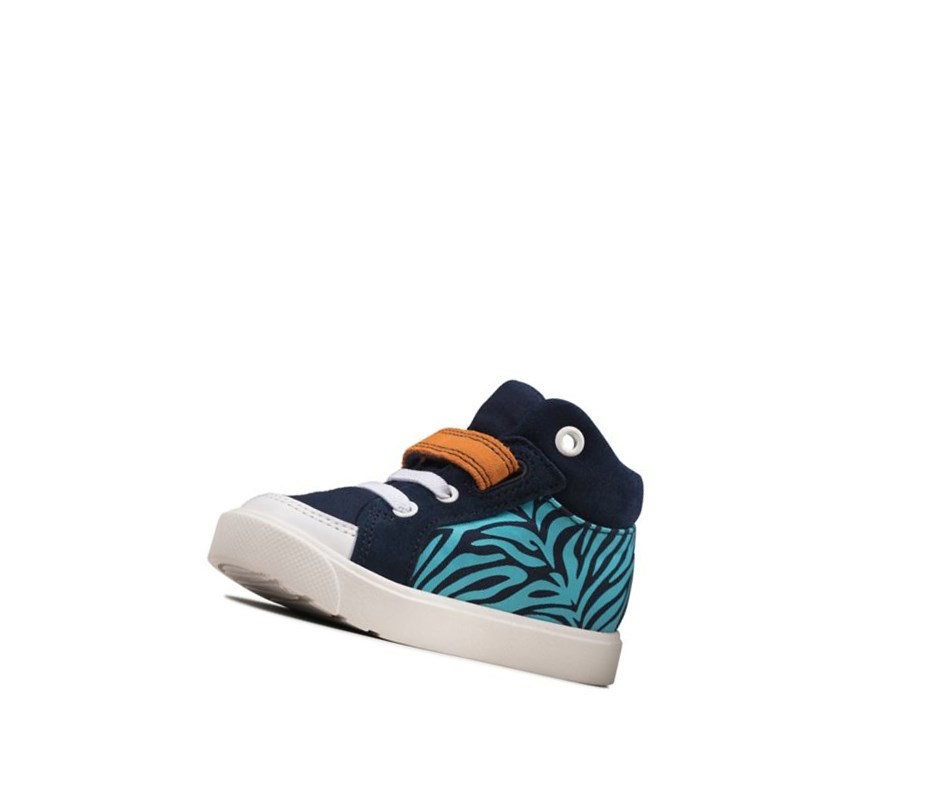 Clarks City Pop Freizeitschuhe Jungen Navy | ECVZ90657