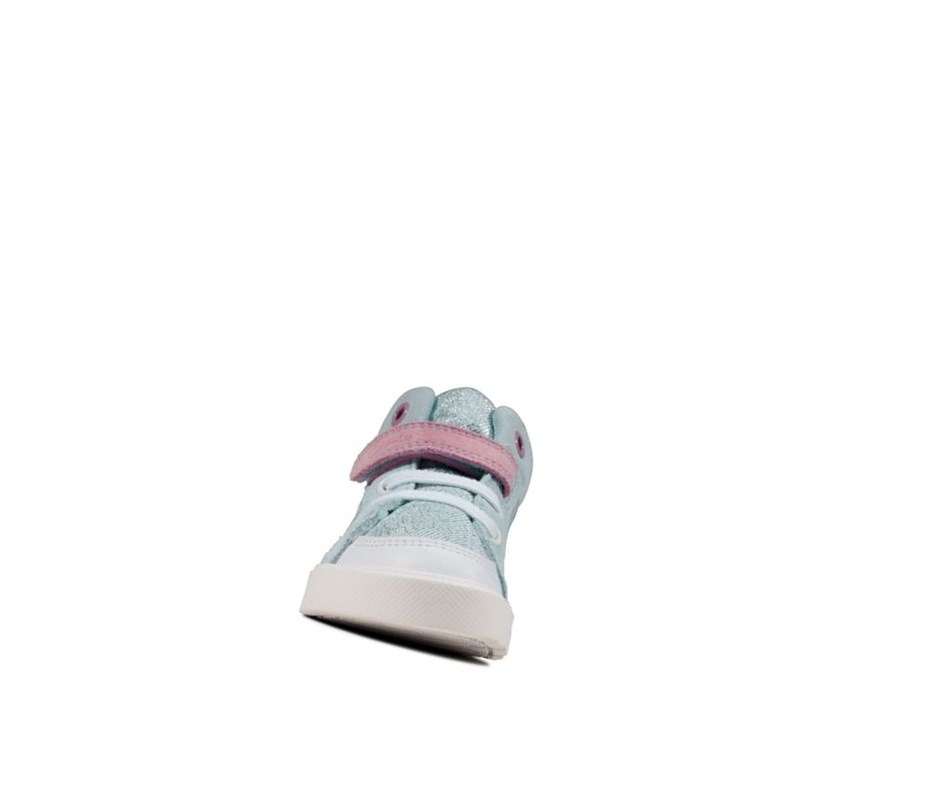Clarks City Pop Freizeitschuhe Mädchen Hellblau | MXSN67920