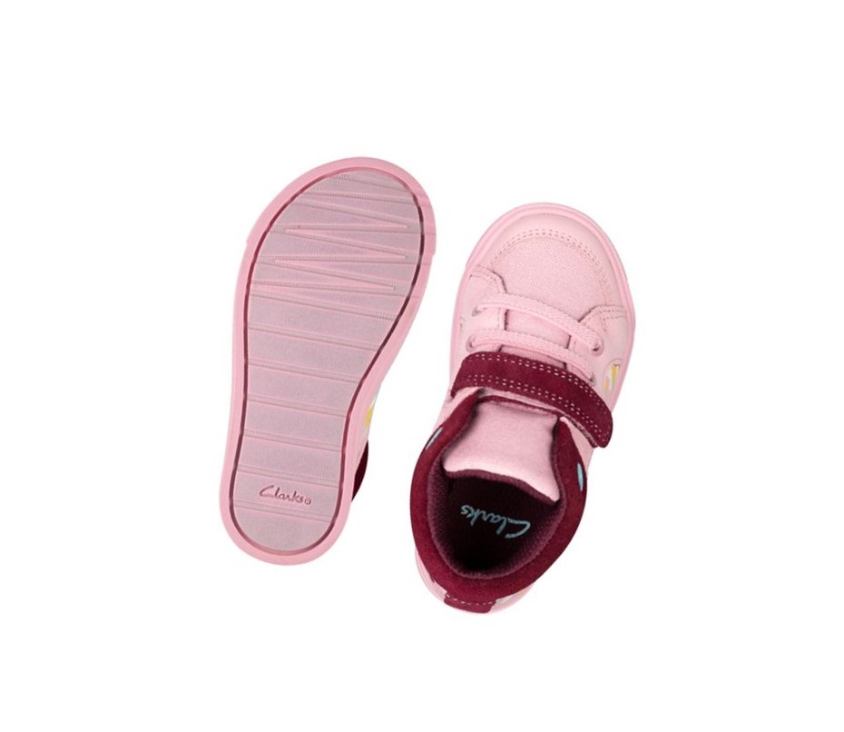 Clarks City Pop Freizeitschuhe Mädchen Rosa | DAMB03259