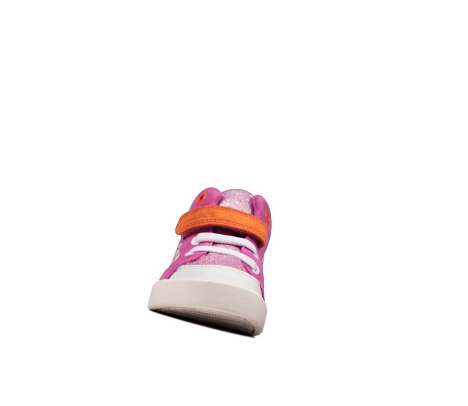 Clarks City Pop Freizeitschuhe Mädchen Rosa | PUQG41327