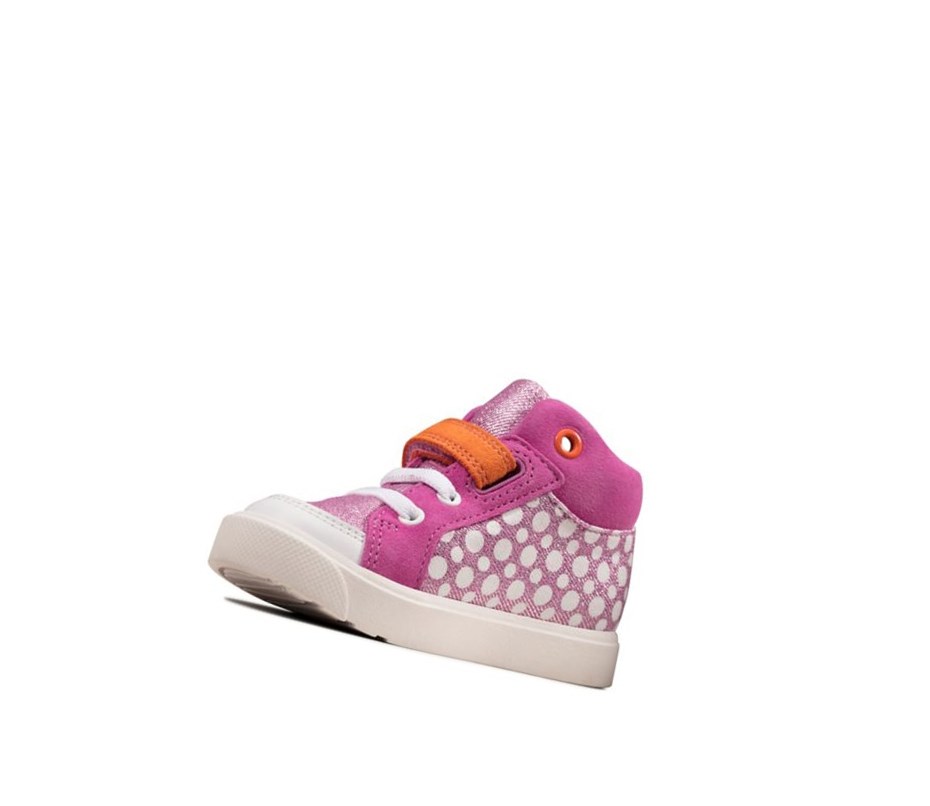 Clarks City Pop Freizeitschuhe Mädchen Rosa | PUQG41327